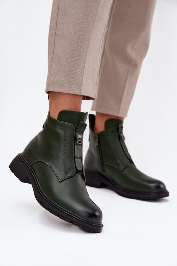 voodriga Pealiste poolsaapad Lossi juurde Koos Ornate Detalem khakivärvi Roselle