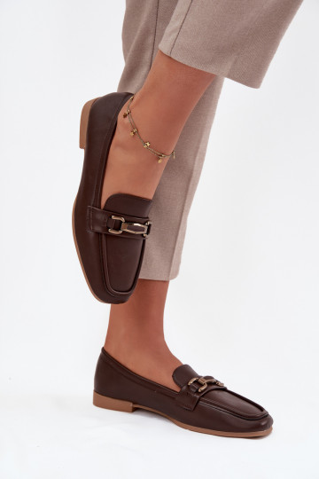 jalatsid Mokassiinid Pealiste omad kaunistustega pruunid värvi Priscelle