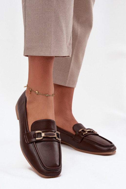 jalatsid Mokassiinid Pealiste omad kaunistustega pruunid värvi Priscelle