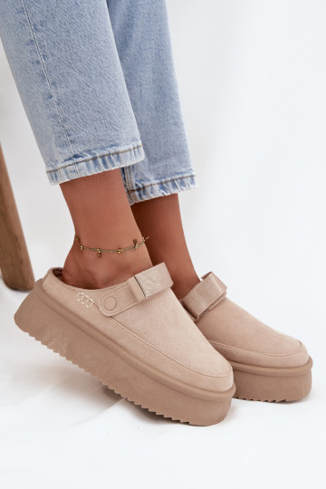 nööpidega lumesaapad Pealiste omad platvormigasu limpančiais užsegimaisem Elevandiluu värvi Jorielle