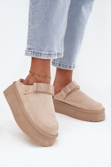 nööpidega lumesaapad Pealiste omad platvormigasu limpančiais užsegimaisem Elevandiluu värvi Jorielle 2