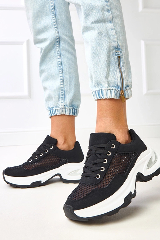 Mustad platvormi tossud tsirkoonidega... Mustad platvormi tossud tsirkoonidega...