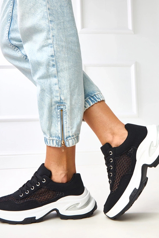 Mustad platvormi tossud tsirkoonidega... Mustad platvormi tossud tsirkoonidega...