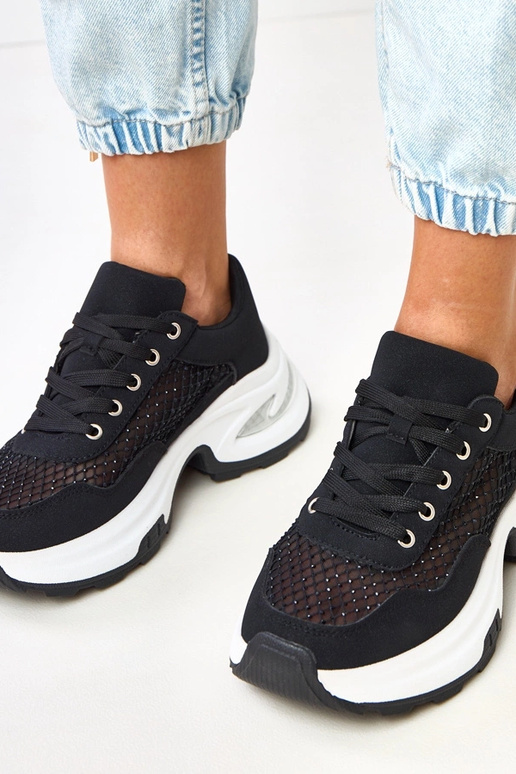 Mustad platvormi tossud tsirkoonidega... Mustad platvormi tossud tsirkoonidega...