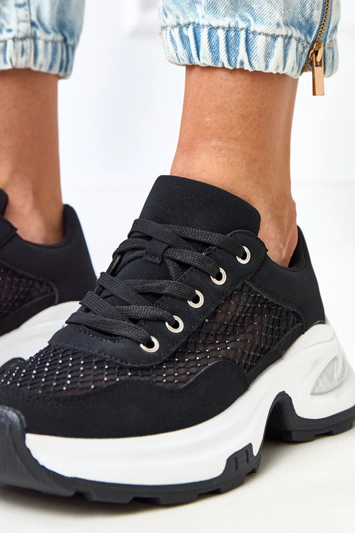 Mustad platvormi tossud tsirkoonidega... Mustad platvormi tossud tsirkoonidega...