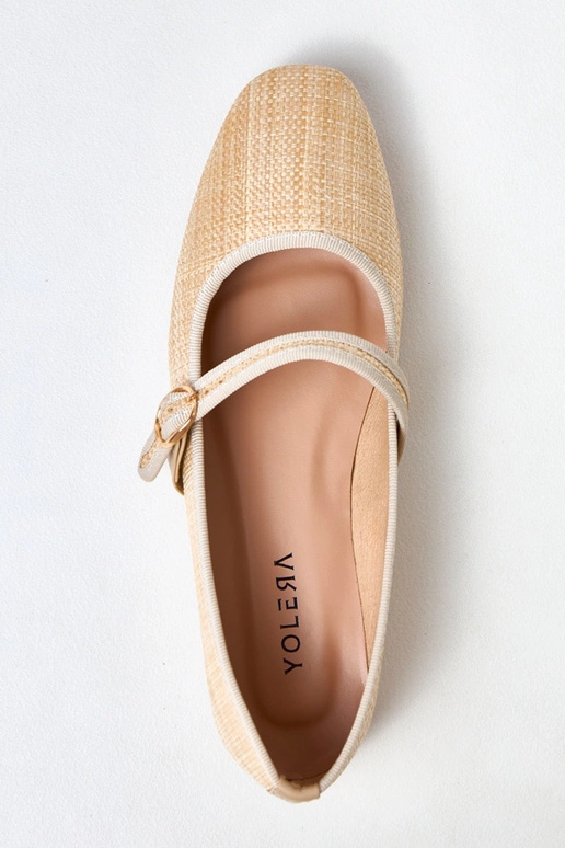 Kreemivärvi punutud baleriinad...