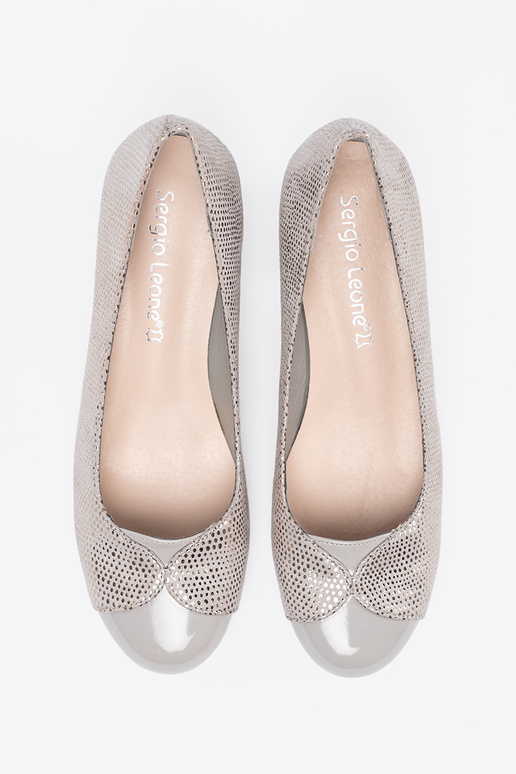 Halli värvi poolsaapad ze hõbedanem zdobieniem