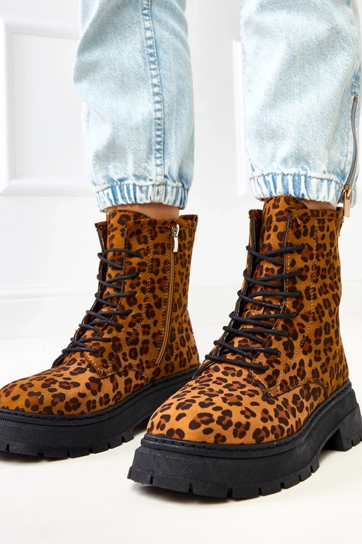 Ruskeat nilkkurit leopardikuviolla, Espe Ruskeat nilkkurit leopardikuviolla, Espe