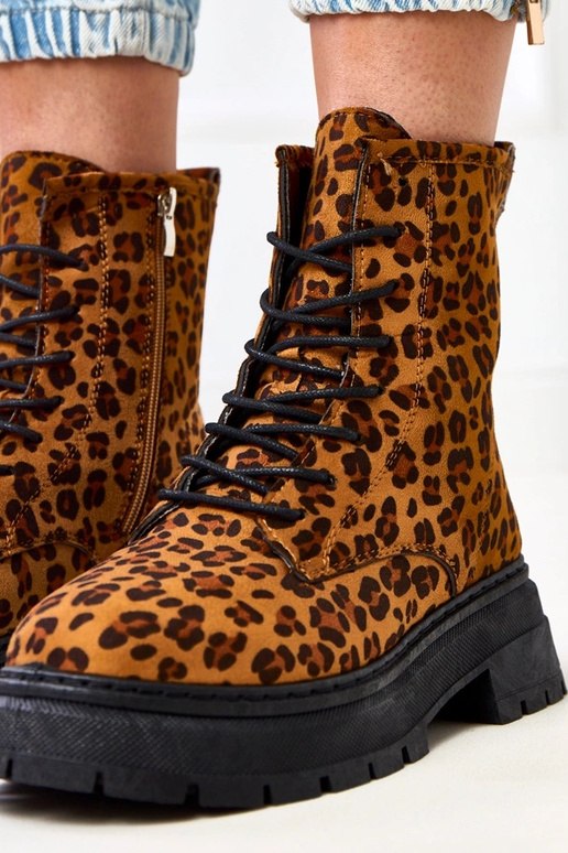 Ruskeat nilkkurit leopardikuviolla, Espe Ruskeat nilkkurit leopardikuviolla, Espe