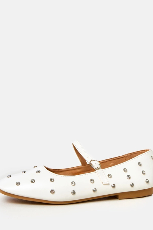 Valkoiset ballerinat kristalleilla,... Valkoiset ballerinat kristalleilla,...