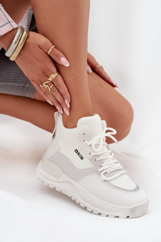 spordijalatsid Pealiste omad platvormiga Big Star SS274510 valget värvi spordijalatsid Pealiste omad platvormiga Big Star SS274510 valget värvi