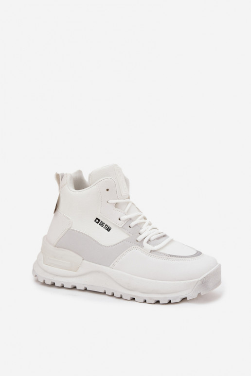 spordijalatsid Pealiste omad platvormiga Big Star SS274510 valget värvi spordijalatsid Pealiste omad platvormiga Big Star SS274510 valget värvi