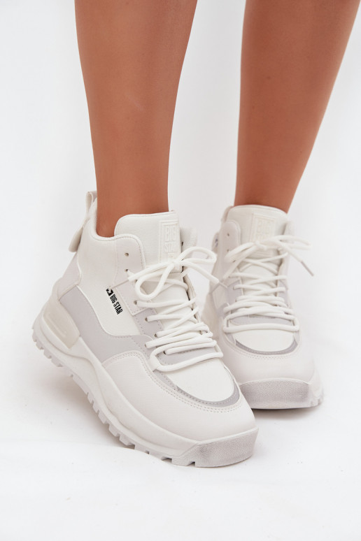 spordijalatsid Pealiste omad platvormiga Big Star SS274510 valget värvi spordijalatsid Pealiste omad platvormiga Big Star SS274510 valget värvi