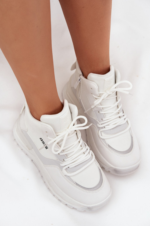 spordijalatsid Pealiste omad platvormiga Big Star SS274510 valget värvi spordijalatsid Pealiste omad platvormiga Big Star SS274510 valget värvi