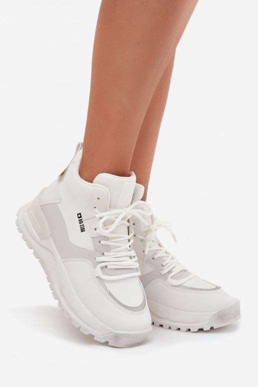 spordijalatsid Pealiste omad platvormiga Big Star SS274510 valget värvi spordijalatsid Pealiste omad platvormiga Big Star SS274510 valget värvi