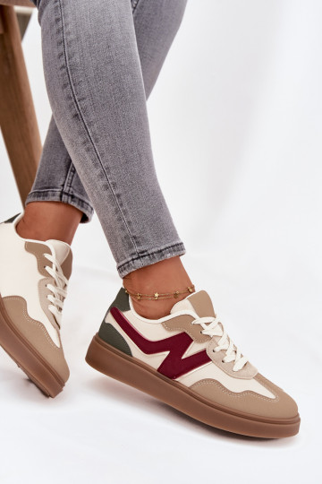 Sneakers tüüpi jalanõud Pealiste madalad Eko Pealhk beeži värvi Givelle
