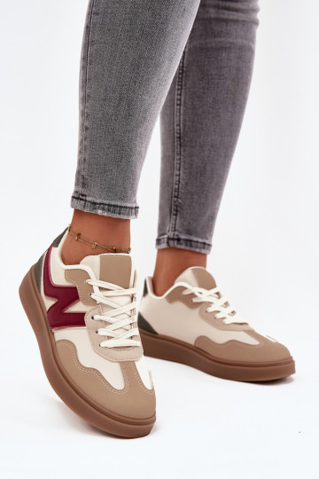 Sneakers tüüpi jalanõud Pealiste madalad Eko Pealhk beeži värvi Givelle 2