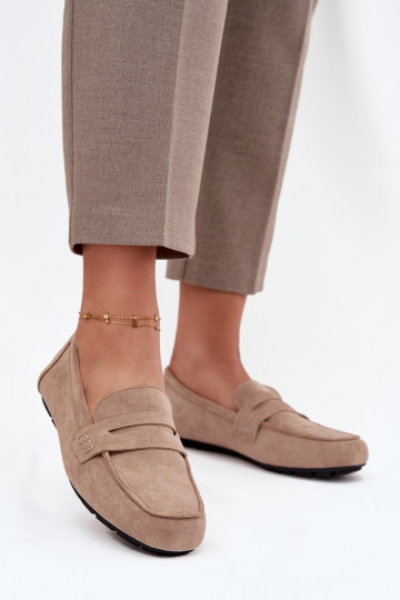 Mokassiinid Mokassiinid Pealiste korter beeži värvi Roseline 2