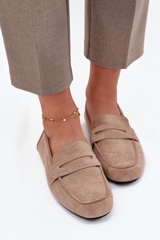 Mokassiinid Mokassiinid Pealiste korter beeži värvi Roseline