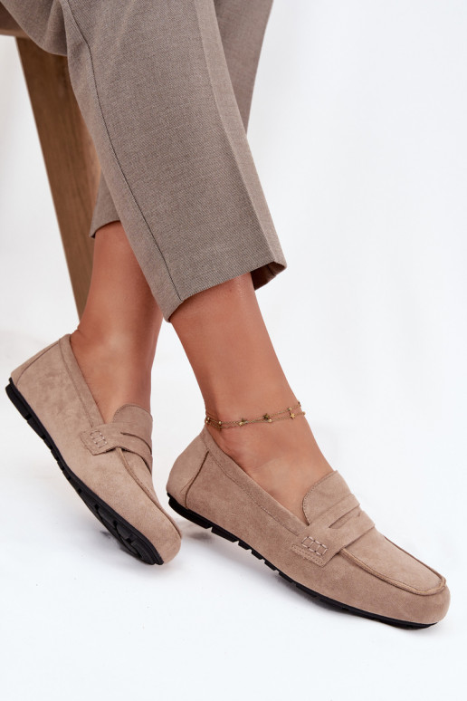 Mokassiinid Mokassiinid Pealiste korter beeži värvi Roseline