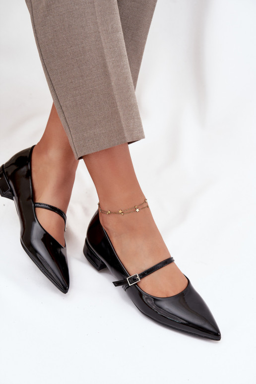 Lakkbaleriinad Peal Õrnm Obcasie rihmadega msuud Isvella