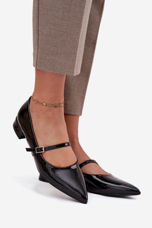 Lakkbaleriinad Peal Õrnm Obcasie rihmadega msuud Isvella