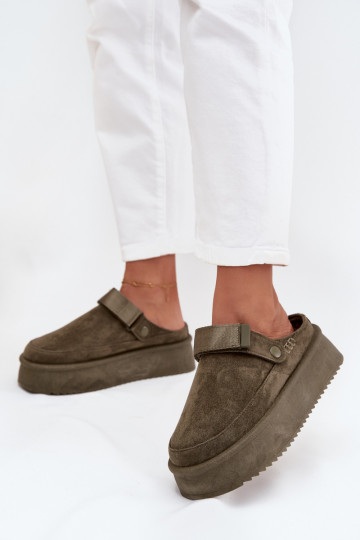 nööpidega lumesaapad Pealiste omad platvormigasu limpančiais užsegimaisem khakivärvi Jorielle 2