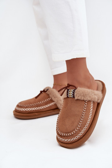 Plätud Pealiste omad karusnahaga I Haftem pruunid värvi Perivelle