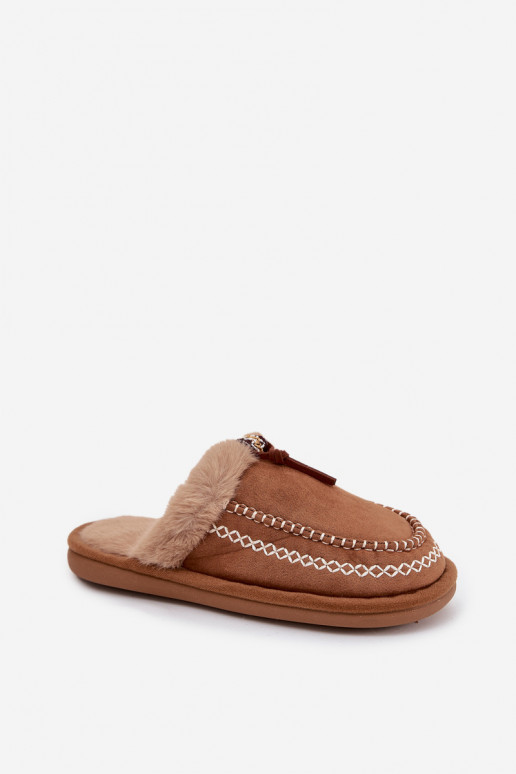 Plätud Pealiste omad karusnahaga I Haftem pruunid värvi Perivelle