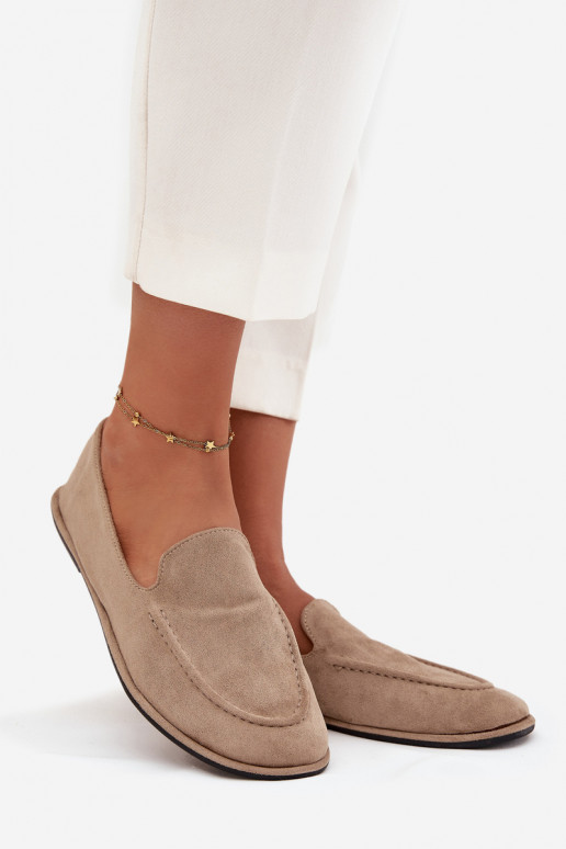 naiste mokassiinidEco Suedeu sileda tallaga beeži värvi Miryelle naiste mokassiinidEco Suedeu sileda tallaga beeži värvi Miryelle