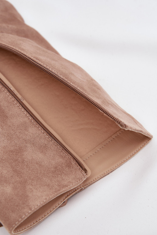 Kübarastiilis naiste pikad saapad frange ja kontsadega liivakarva Tivara Kübarastiilis naiste pikad saapad frange ja kontsadega liivakarva Tivara