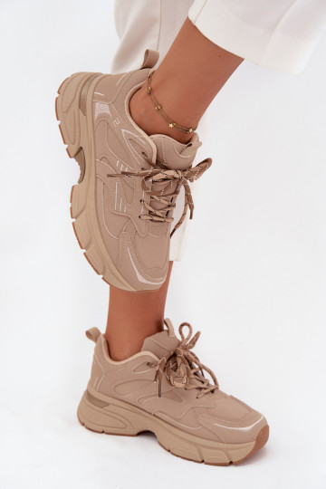 spordijalatsid Sneakers tüüpi jalanõud Pealiste omadPodsisseójnym Paeladm beeži värvi Annelie