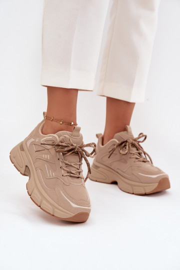 spordijalatsid Sneakers tüüpi jalanõud Pealiste omadPodsisseójnym Paeladm beeži värvi Annelie 2