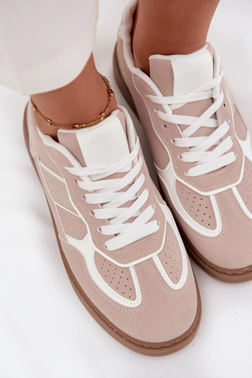Sellel ondal Sneakers tüüpi jalanõud Pealiste omad beeži värvi Brenelle