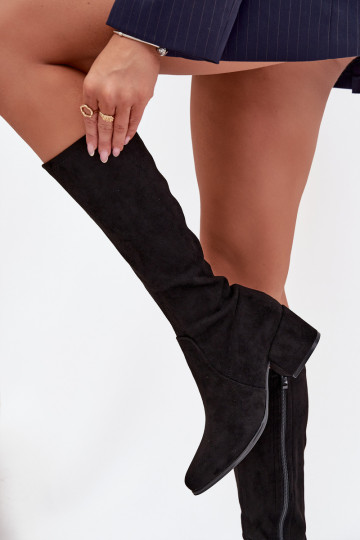 naiste pika säärega saapad Sellel ondala kontsaga Eco Suedeosissee Sergio Leone KZ212 msuud