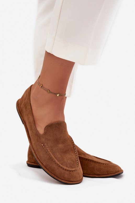 naiste mokassiinidEco Suedeu sileda tallaga pruunid värvi Miryelle