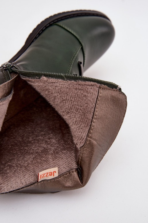 voodriga Pealiste poolsaapad laiade nööridega Rohelist värvi Labise