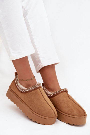 nööpidega lumesaapad Sellel ondalad naisteHaftem platvormiga pruunid värvi Taliah