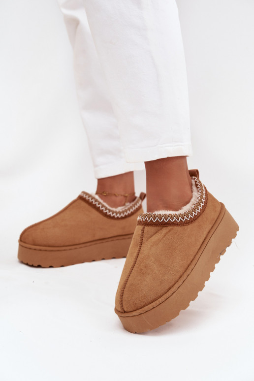 nööpidega lumesaapad Sellel ondalad naisteHaftem platvormiga pruunid värvi Taliah