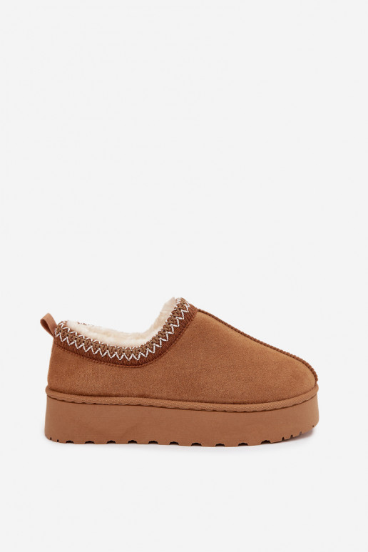 nööpidega lumesaapad Sellel ondalad naisteHaftem platvormiga pruunid värvi Taliah