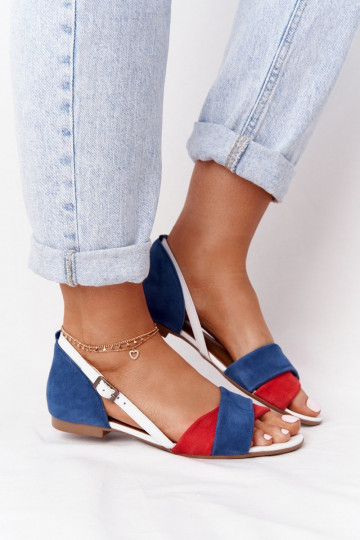 Pealistesandaalid Sellel onciejka 04614-17 Sinist värvi-runased