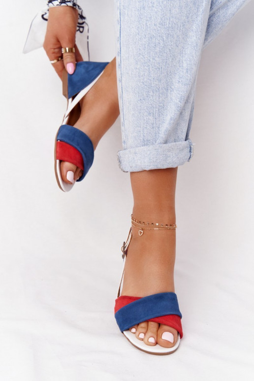 Pealistesandaalid Sellel onciejka 04614-17 Sinist värvi-runased Pealistesandaalid Sellel onciejka 04614-17 Sinist värvi-runased