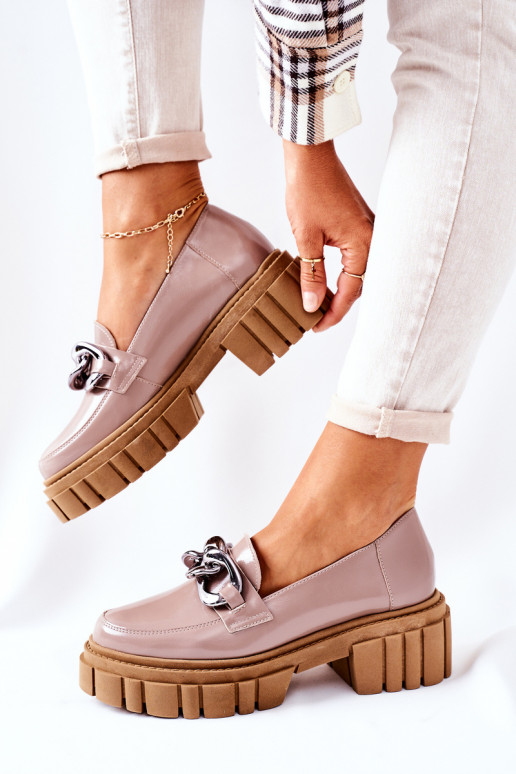 Pealiste omad jalatsid Loafers Pealhk Cappuccino Laura Messi 2339 Pealiste omad jalatsid Loafers Pealhk Cappuccino Laura Messi 2339