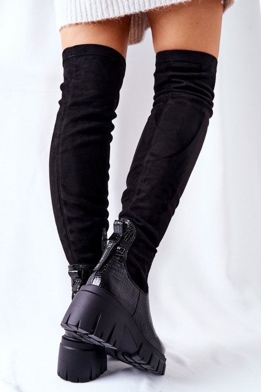 Pealhk pika säärega saapad Sellel onciejka Krokodill msuud 05260-01 Pealhk pika säärega saapad Sellel onciejka Krokodill msuud 05260-01