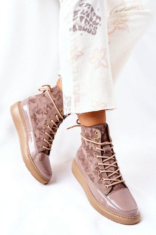 Sportliku stiiliga Pealhk jalanõud Lesisseski 3034 beeži värvi kamuflaaž Sportliku stiiliga Pealhk jalanõud Lesisseski 3034 beeži värvi kamuflaaž