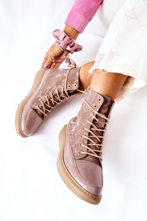 Sportliku stiiliga Pealhk jalanõud Lesisseski 3034 beeži värvi kamuflaaž Sportliku stiiliga Pealhk jalanõud Lesisseski 3034 beeži värvi kamuflaaž