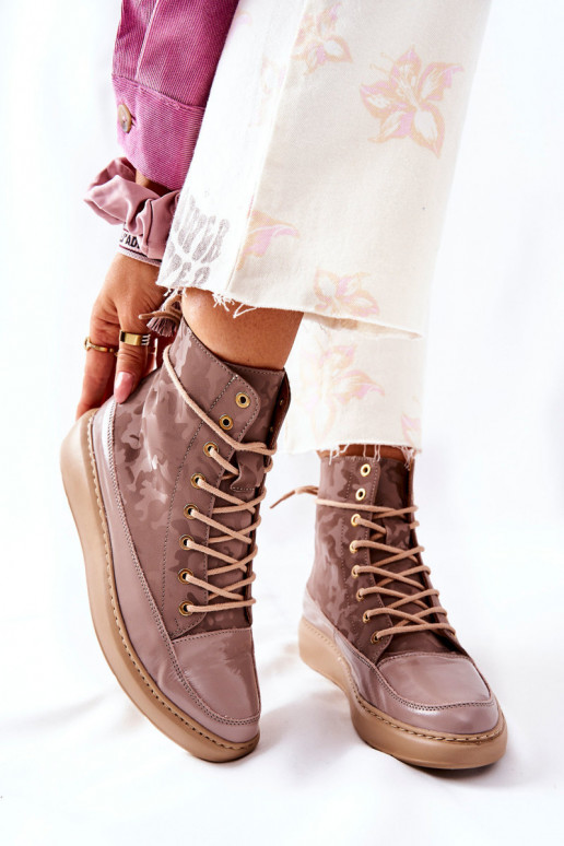 Sportliku stiiliga Pealhk jalanõud Lesisseski 3034 beeži värvi kamuflaaž Sportliku stiiliga Pealhk jalanõud Lesisseski 3034 beeži värvi kamuflaaž