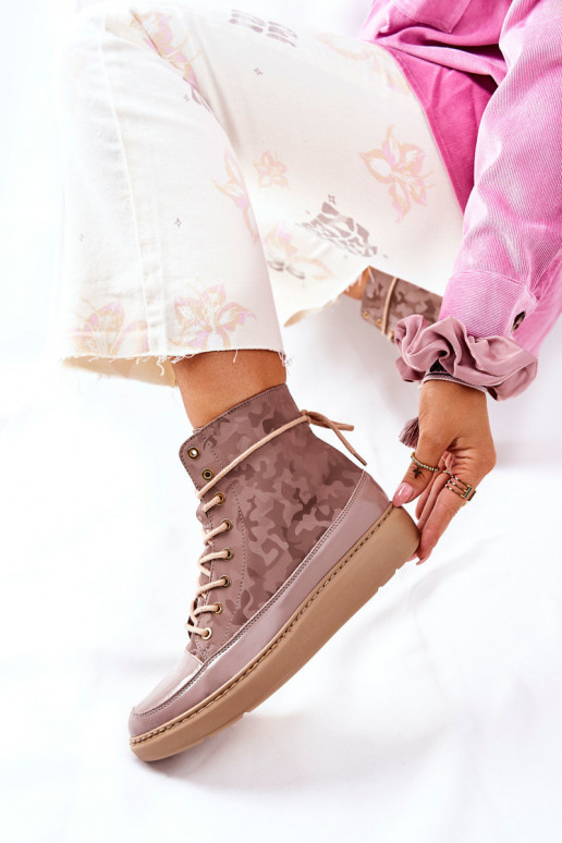 Sportliku stiiliga Pealhk jalanõud Lesisseski 3034 beeži värvi kamuflaaž Sportliku stiiliga Pealhk jalanõud Lesisseski 3034 beeži värvi kamuflaaž