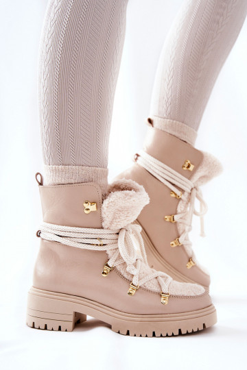 Pealhk Pealiste poolsaapad jalanõud nööritavad Lesisseski Elevandiluu värvi 3116