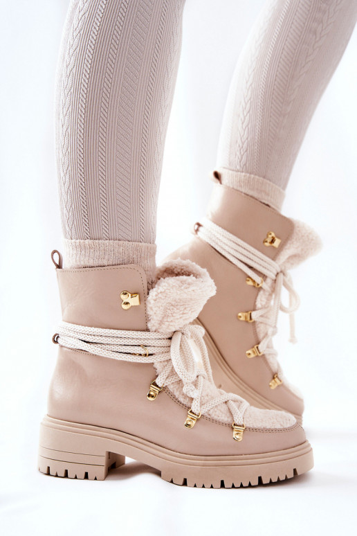 Pealhk Pealiste poolsaapad jalanõud nööritavad Lesisseski Elevandiluu värvi 3116 Pealhk Pealiste poolsaapad jalanõud nööritavad Lesisseski Elevandiluu värvi 3116